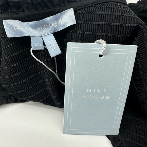 Hill House The Aiko Nap Top Black Smocked XXL New with Tags - Picture 11 of 14